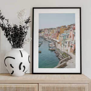 Cuadro Decorativo para Pared, Isla de Procida, Cautivador Paisaje Costero - Product Image 1