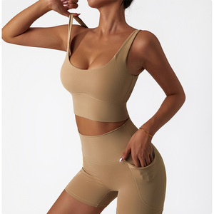 Soutien-gorge de sport Style Soutien-gorge contrasté Fabricant de maillots de bain Soutien-gorge pour femmes Écologique Réversible Soutien-gorge respectueux de l'environnement Soutien-gorge avec logo personnalisé - Product Image 3