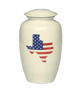 Urna de metal de último diseño para cenizas en esmalte blanco con urnas de metal adhesivas personalizadas para Decoración a precios al por mayor - Product Image 1