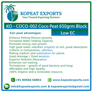 Polvo de bloque de turba de coco Premium de Venta caliente de exportación directa para uso en jardín - Product Image 4