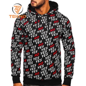 Sudadera con capucha de sublimación 3D personalizada para hombre, Sudadera con capucha de algodón y poliéster para hombre, ropa de calle, sudaderas con capucha personalizadas para hombre - Product Image 1
