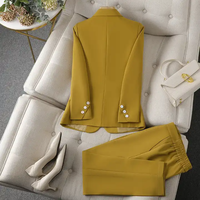 Blazers décontractés pour femmes, mode automne 2024, manches longues, coton respirant, devant ouvert, veste de travail, blazer de bureau avec poches