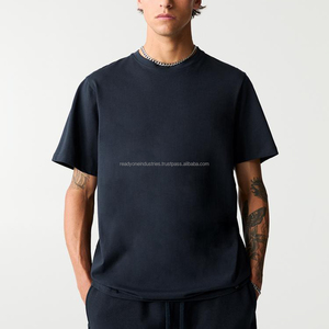 280gsm 100% Cotton High Quality Sports T-Shirt for Men Custom Logo Printed <b>Street</b> Blank Round Neck Style - Product Image 2