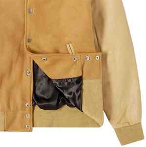 Nouveautés Veste universitaire matelassée en toile d'hiver pour hommes à manches longues - Product Image 4