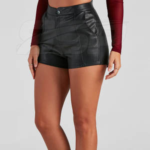 Lightweight Custom Logo Breathable Comfortable Women's <b>Leather</b> <b>Shorts</b> OEM Service Wholesale - Product Image 4