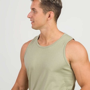 Pakistan Supplier Custom Made Vests <b>Singlets</b> <b>Men</b> Customized Plain Dyed Fitness Wear <b>Men</b> Cotton Tank Top - Product Image 4