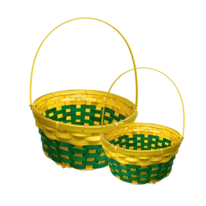 Rangement écologique PANIERS DE RANGEMENT EN BAMBOU Stockage de fruits Panier de fleurs Artisanat vietnamien pour la maison et le bureau - Product Image 1