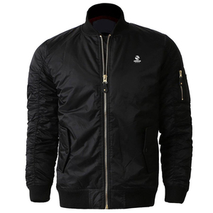 Veste bomber en toile pour homme avec logo personnalisé en gros, automne, capuche avant pour homme - Product Image 6