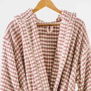 Albornoz unisex, albornoz con Pompón, telar manual de algodón turco, Resort, ropa de dormir de lujo para todo el año, Salón de verano, suministro ODM de Turquía - Product Image 2