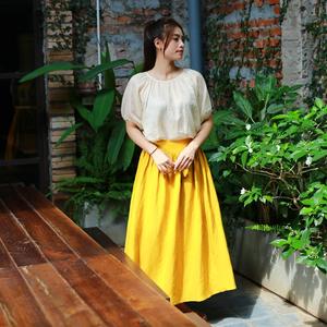 Bella Phung <b>Women's</b> Elegant Summer Spring Casual <b>Dress</b> with Pockets Breathable and Natural Waistline Casual Skirt - Product Image 4