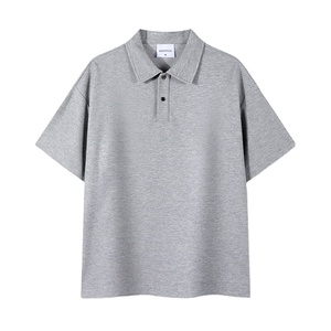 Camisetas de Manga Corta para Hombre, Tallas Grandes, 100% Poliéster/Algodón, Tejido Sólido, Transpirable, de Secado Rápido, con Logotipo Personalizado Bordado - Product Image 1