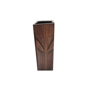 Jardinière en bois carrée haute faite à la main, style rustique moderne, support de plante décoratif pour jardinage intérieur ou extérieur - Product Image 6