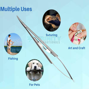 Portaagujas Castroviejo de primera calidad 140mm El mejor material Portaagujas Castroviejo 140mm - Product Image 6