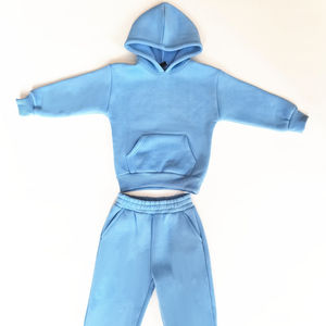 NUEVO Alta calidad 2 piezas conjuntos niños sudaderas con capucha Venta caliente ropa de bebé niños conjunto al por mayor ropa de los niños Jogger conjunto - Product Image 1