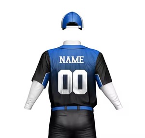 Ensemble de maillots de Baseball pour hommes personnalisés de haute qualité respirant travail chaleur imprimé nouveau Style Sublimation motif conception raisonnable - Product Image 6