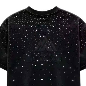Camisetas de Manga Corta para Hombre de Alta Calidad con Pedrería, Camisetas con Estampado por Sublimación y Pedrería para Hombre - Product Image 2
