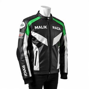 Chaqueta de moto de cuero personalizada de Bajo MOQ para startups | Precios directos del fabricante | Malik Raza - Product Image 1