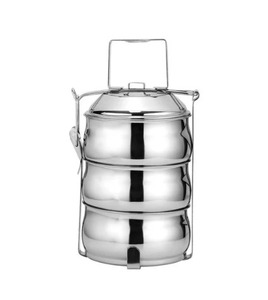 Vente d'usine, prix bas, vente en gros, boîte à lunch en acier inoxydable à 3 compartiments, boîte à lunch, boîte à bento de qualité alimentaire, 10x3 - Product Image 1