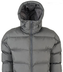 Blouson universitaire en toile à capuche pour hommes Style athlétique moderne Matériau épais respirant Vêtements d'hiver Logo avant - Product Image 4