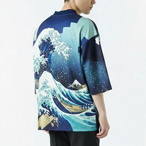 เสื้อยืดโอเวอร์ไซส์ทรงบ็อกซี่สำหรับผู้ชาย ผ้าฝ้ายพรีเมียม พิมพ์ลายได้ตามต้องการ สไตล์ลำลองแนวสตรีทแฟชั่น - Product Image 5