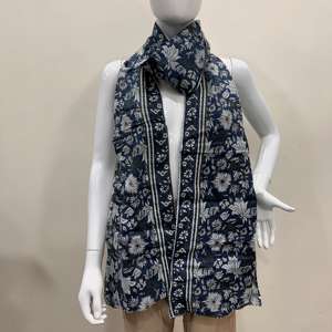 Dupatta en coton Mulmul imprimé, écharpe pour femme, écharpe en coton, dupatta traditionnel, imprimé, écharpe en coton d'été, châle - Product Image 1