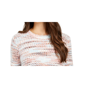 Maglione da donna Style Co blu navy grande, effetto melange, in pile, stile marinaio casual coreano, design premium, traspirante e caldo per autunno inverno - Product Image 2