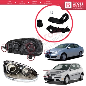 ชุดยึดติดยึดไฟหน้า BHL29ชุดแท็บด้านขวาสำหรับ Jetta MK5 2005-2010 MK5กอล์ฟ2004-2009 1K0998226 - Product Image 5