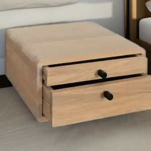 Mesita de noche de madera flotante ecológica hecha a mano con cajón de almacenamiento diseño moderno para muebles de dormitorio - Product Image 1