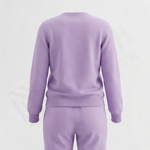 ชุดวอร์มผู้หญิงไซส์ใหญ่ ผ้าโพลีเอสเตอร์ 95% สแปนเด็กซ์ 5%  แบบลำลอง บุขนกำมะหยี่ อุ่นสบาย สีพื้น ซิป  ชุดออกกำลังกาย  ผ้านุ่ม - Product Image 2