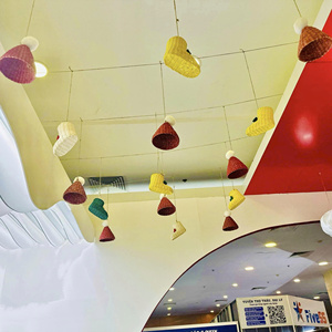 Juego de adornos navideños de mimbre y ratán Natural de Vietnam para decoración de árboles rústicos hechos a mano y acento de vacaciones en el hogar - Product Image 4