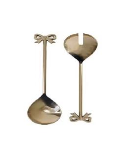 Ensemble d'ustensiles cuillère et fourchette à salade avec manche en métal en bois d'acacia naturel personnalisé - Product Image 5