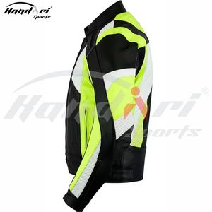 Chaqueta de cuero de moto a prueba de viento para hombre de diseño personalizado 2025 diseño impreso de talla grande para carreras de bicicletas precio al por mayor - Product Image 3