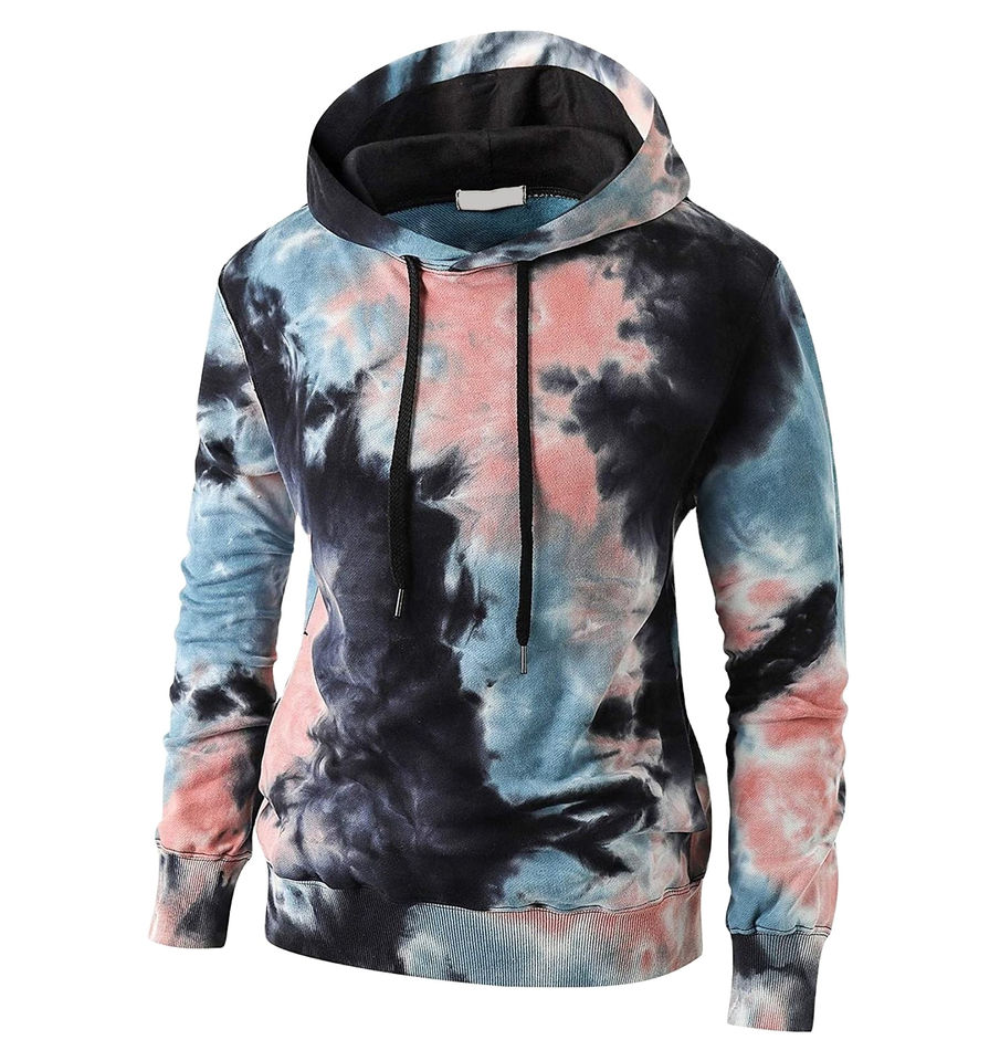 Best Price Basics Cotton Blended Tie Dye Hoodie Streetwear Pullover Cotton Tie Dye With Custom Logo Hoodie