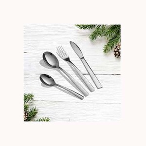 For Kids Silver Polished Cutlery <b>Dinner</b> Knife Spoons and Fork Stainless Steel Metal Decorative Pink <b>Plastic</b> End Handle - Product Image 3