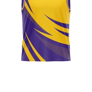 Camiseta de baloncesto de Color sólido personalizada, uniforme de práctica de malla transpirable de secado rápido, ropa deportiva de equipo para entrenamiento de talla grande - Product Image 4