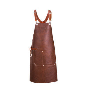 Unisex Factory Leather <b>Work</b> Custom <b>Apron</b> Waterproof Leather Cooking <b>Apron</b> Black Leather <b>Apron</b> LAN-0021 - Product Image 6