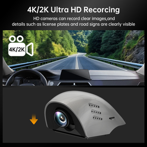 독특한 자동차 비디오 레코더 2K 자동차 DVR 야간 투시경 GPS 자동차 4K 대시 캠 레코더 GPS 와이파이 듀얼 카메라 - Product Image 2