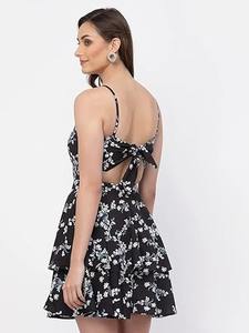 Indien Vintage Style femmes robe main bloc Floral imprimé coton à la mode décontracté été porter respirant doux Logo naturel - Product Image 4