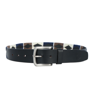 เข็มขัดโปโลเย็บด้วยมือทำเองหนังแท้พร้อมหัวเข็มขัดทองเหลือง - Product Image 2