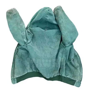 Vente en gros Service OEM Meilleure conception Sweats à capuche vintage 100% coton pour hommes Col à capuche léger pour l'hiver - Product Image 2
