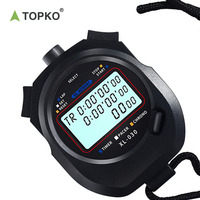TOPKO Stopwatch Digital portabel ABS kualitas tinggi Timer multifungsi Stopwatch tampilan Digital besar Timer Stopwatch balap