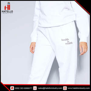 Custom Cotton Sports Plus Size <b>Women</b> <b>Jogger</b> Sweatsuit Gym Plain <b>Fleece</b> Customize Color Jogging Hoodies Tracksuits Apparel Set - Product Image 4