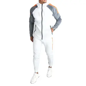 Aduits Oem Heavy Polyester Design Your Own Tracksuit Sport 2 Pieces Sweat Suit For Men