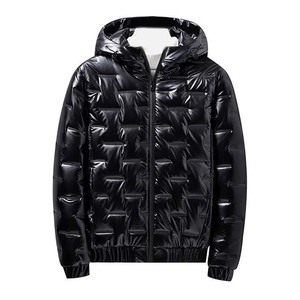 2026 Hot Selling Soft Casual Solid Color Outdoor Wear Men's Windproof Puffer <b>Jacket</b> With Hood - Product Image 1