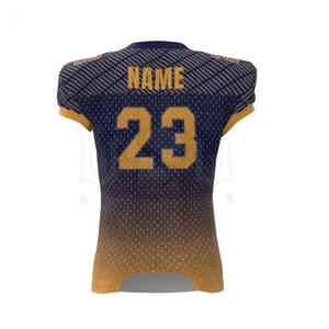 ชุดยูนิฟอร์มอเมริกันฟุตบอลคุณภาพสูง แขนสั้น โพลีเอสเตอร์ 100% ระบายอากาศได้ดี ซึมซับเหงื่อ แห้งเร็ว ปรับแต่งได้ ทนทาน - Product Image 5