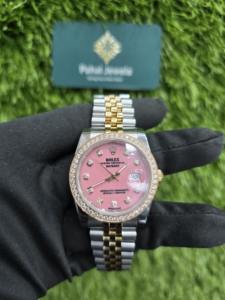 Montre analogique pour homme en acier inoxydable avec diamant moissanite et mouvement automatique japonais entièrement serti, cadeau d'anniversaire parfait pour lui - Product Image 3