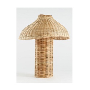 Lámpara de Escritorio LED de Mimbre Estilo Rústico en Oferta, con Iluminación Decorativa y Diseño Creativo para Uso en el Hogar y Hoteles - Product Image 1