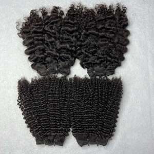 High Quality 100% Human Hair Cuticle Aligned Hair Raw Kinky Curly Bundles Hair Extensions No Shedding No Tangle from Vietnam - Product Image 3