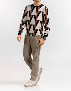 2025 surdimensionné hommes mode pull pull personnalisé à manches longues tricoté col en V grande taille hiver saison accessoire - Product Image 3