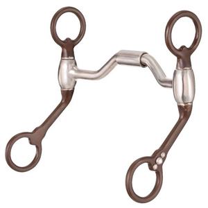 Marrón antiguo Jr. Cowhorse Snaffle Ligero Tamaño personalizado Más vendido en brocas de caballo Precio barato 2024 Western Horse Bits 2025 - Product Image 3